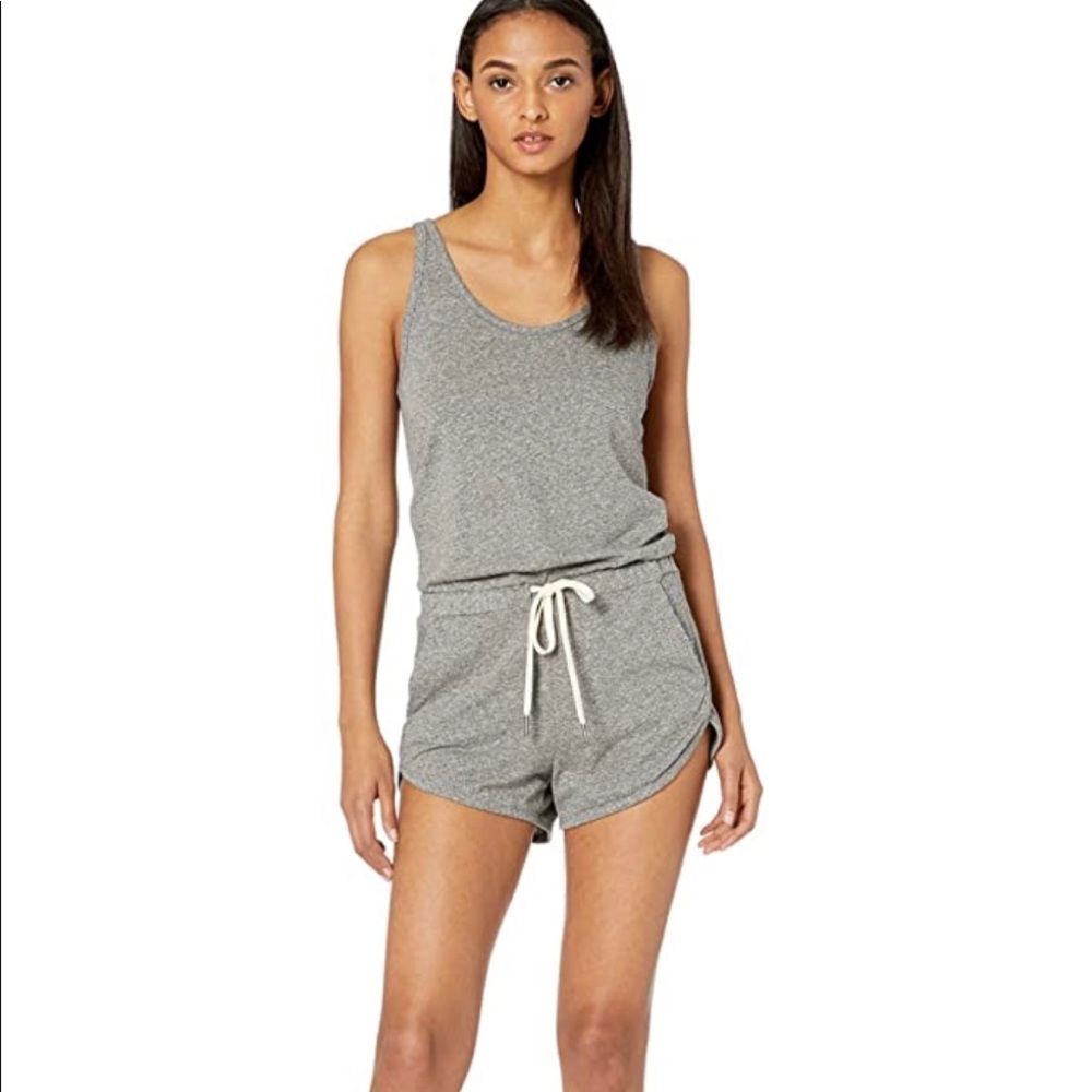 n:PHILANTHROPY Gray Sleeveless Romper with Drawstring